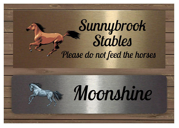 Horrse Name Stable Sign